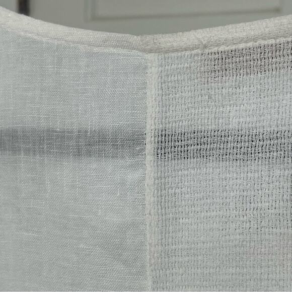 Crisp White Linen Made in Italy Bella Umbra Top, Minimalist, Lagenlook, Boho S - Picture 3 of 6